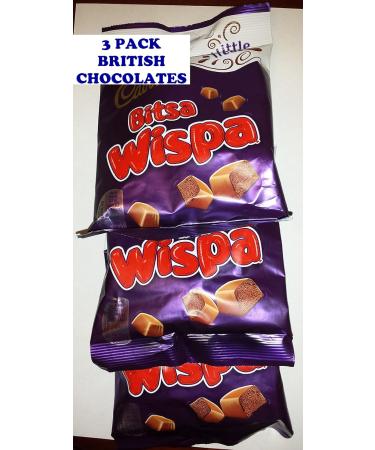 Cadbury Dairy Milk British Chocolates - 3 Pack Bitsa Wispa 80 gms Snack pouch - Buy Online on GoSupps.com