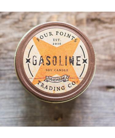 Gasoline Scented Candle 8 oz - Soy Aromatherapy Gift for All Occasions - Four Points Trading Co - Buy Online on GoSupps.com