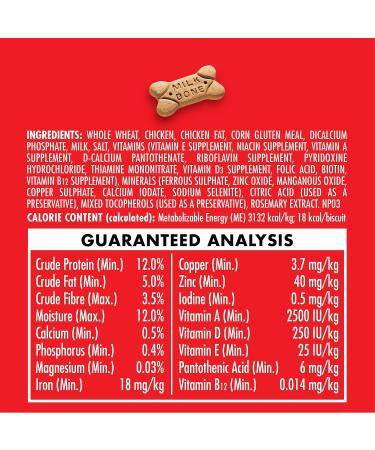 Milk-Bone Original Dog Biscuits Small Sized Dog Treats Meaty Taste 450g Boxes (Pack of 12) 37.5 g (Pack of 12) 450g Box (Pack of 12) - Buy Online on GoSupps.com
