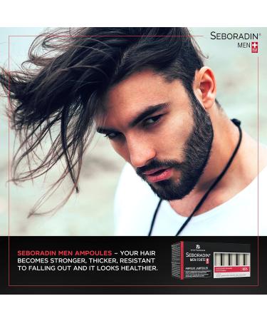 Seboradin Ampoules FORTE for Men Anti-hair loss Intensive Baldness Treatment 14 Ampoules of 5.5 ml - Buy Online on GoSupps.com