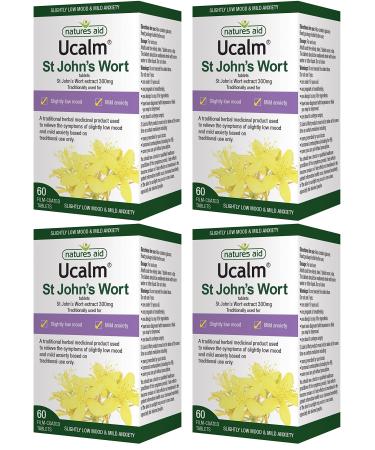 (4 PACK) - Natures Aid - Ucalm St Johns Wort | 60's | 4 PACK BUNDLE