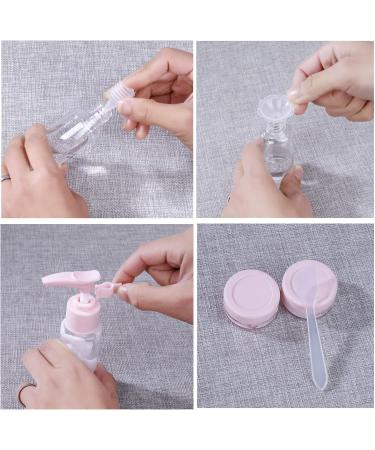 12-Piece Empty Trip Bottles Set | Refillable Small Cosmetics Containers for Air Travel | Transparent Bag for Shampoo & Liquid - Perfect Flight Accessories - Buy Online on GoSupps.com