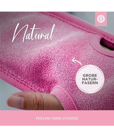 Lowell Peeling Gloves Set - 2 Exfoliating Gloves for Body & Face Bonus Guide & Suction Cups - Pink - Buy Online on GoSupps.com