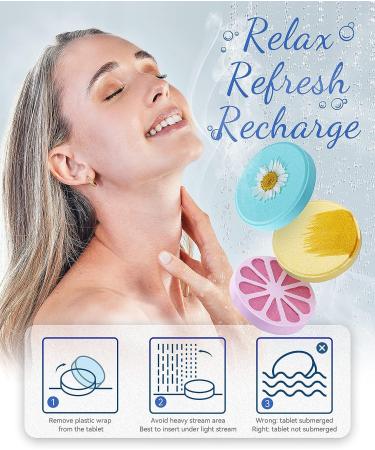 Aofmee Shower Steamers Aromatherapy - Pack of 8 Shower Bombs Gift Set with Essential Oils for Relaxation - Mother's Day & Birthday Spa Gifts - Buy Online on GoSupps.com