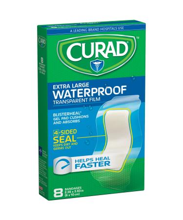 Curad Waterproof Blisterheal Hydrocolloid Clear 8 Count