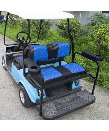 NOKINS Golf Cart Armrest & Cup Holder - Stainless Steel Support - No Drilling Needed - Black - Buy Online on GoSupps.com