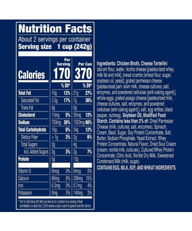 Progresso Rich & Hearty Three Cheese Tortellini Soup 18.5 oz - Pack of 12 Cans - Buy Online on GoSupps.com