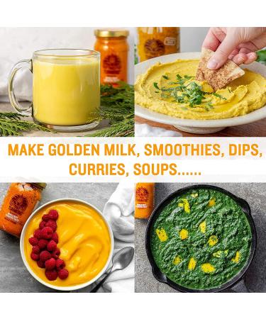Truly Turmeric - Fresh Wildcrafted Whole Root Turmeric Paste | Non-GMO Vegan & Keto Spice for Cooking and Golden Milk - 8oz (235g) with Black Pepper - Buy Online on GoSupps.com