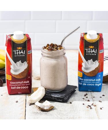 Thai Kitchen Premium Unsweetened Coconut Milk Lite Tetra 750ml Case Pack Count 6 Unsweetened Coconut Milk Lite 750 ml (Pack of 6) - Buy Online on GoSupps.com