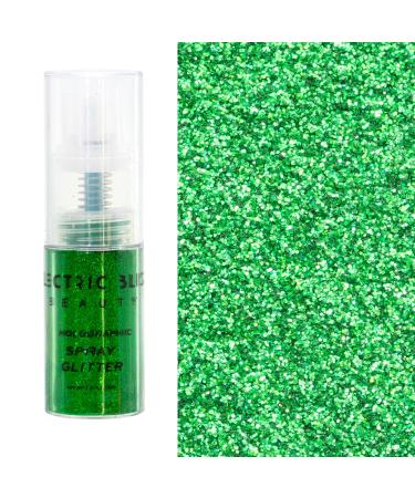 Green - 30 Grams Loose Glitter Spray - Holographic Glitter Spray - Cosmetic Grade - Makeup Face Body Nail Festival Rave Beauty Craft (Green)