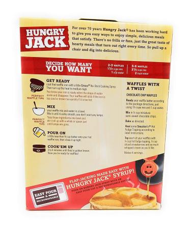 Hungry Jack Complete Belgian Waffle Mix, 1.75 Pound - Pack of 2 | Delicious & Easy Breakfast Option - Buy Online on GoSupps.com