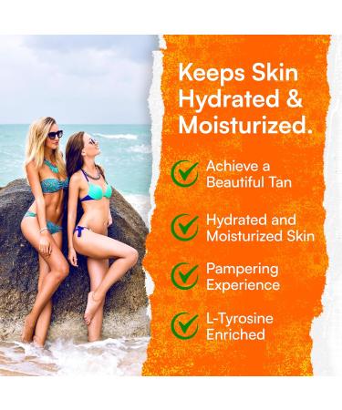 Tanning Accelerator Gel 350ml Carotene Natural Extract Sun Cream & Lotion for All Skin Types Carrot Oil Formula for Even Beautiful Tan SPF 0 - Buy Online on GoSupps.com