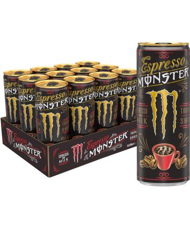 Espresso Monster Espresso & Milk DISPOSABLE pack of 12 (12 x 250ml)