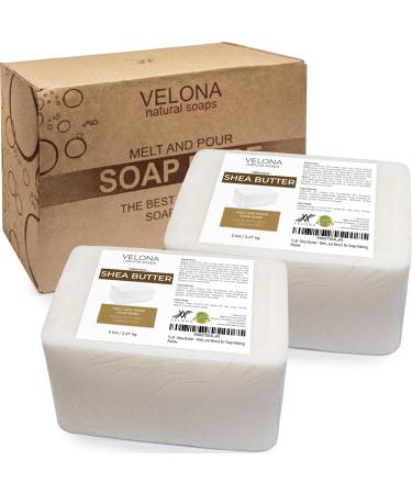velona 10 LB - Shea Butter - Melt and Pour Soap Base SLS/SLES free | Natural Bars for The Best Result for Soap-Making
