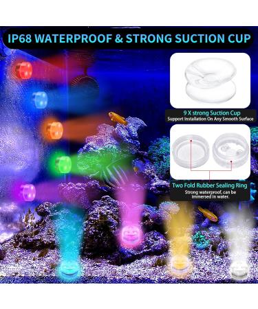 Daphomeu Mini Underwater LED Lights - Waterproof RGB Lights for Aquarium Pool Garden Wedding & Christmas Decor with Remote Control - Buy Online on GoSupps.com