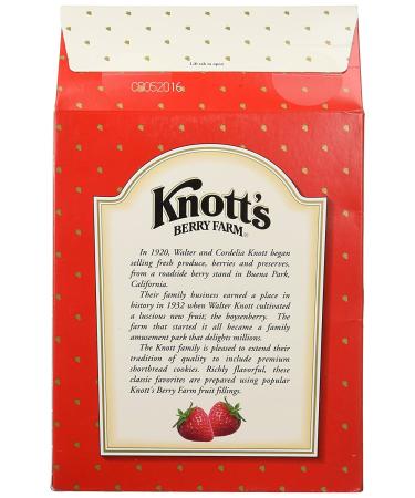 Knott's Berry Farm Premium Strawberry Shortbread Cookies - 20 oz Gift Box - Buy Online on GoSupps.com