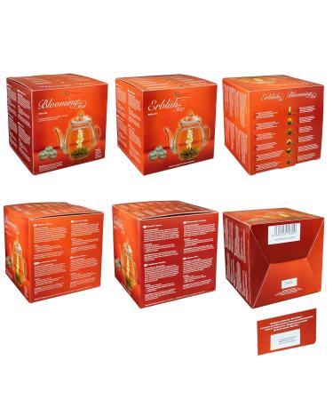 Creano Heart-Shaped Gift Set: 6 Types of White Tea + 500ml Glass Teapot Perfect Gift for Women & Tea Lovers - Buy Online on GoSupps.com