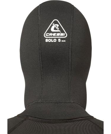 Cressi Solo Hood 5mm Black/Black - Premium Diving Hood for Superior Comfort and Protection - Buy Online on GoSupps.com