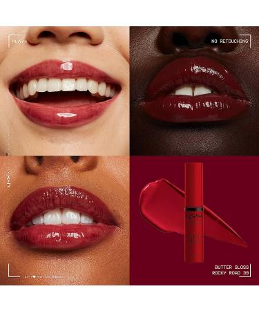NYX Butter Gloss in Rocky Road - Wine Lip Gloss, 0.27 Fl Oz - Buy Online on GoSupps.com