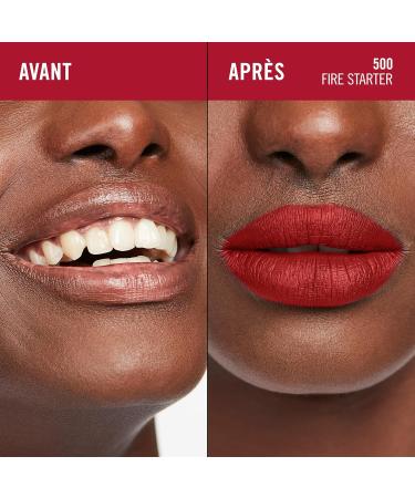 Rimmel London Lasting Mega Matte Liquid Lipstick Long-Lasting Moisturizing Vegan Formula - 500 - Fire Starter 7.4 ml - Buy Online on GoSupps.com