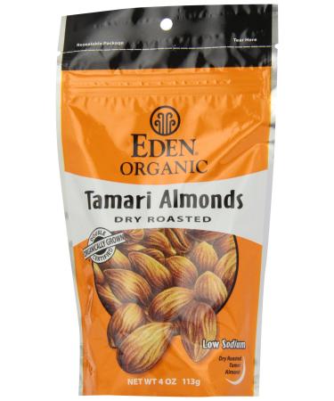 Eden Foods Organic Tamari Almonds Dry Roasted 4 oz (113 g)