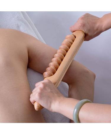 Mikako Wooden Therapy Massage Roller Stick for Colombian Maderotherapy | Lymphatic Drainage & Muscle Relief Tool - Buy Online on GoSupps.com