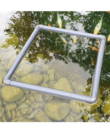 Auprotec Pond Feed Ring 30cm - 70cm | Square 50cm Gray | Ideal for Garden Fish Feeding | Durable & Easy to Use - Buy Online on GoSupps.com