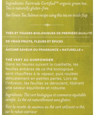 Numi Organic Tea Gunpowder Green 18 Count Box of Tea Bags (Packaging May Vary) Gunpowder Green 36 g (Pack of 18) - Buy Online on GoSupps.com