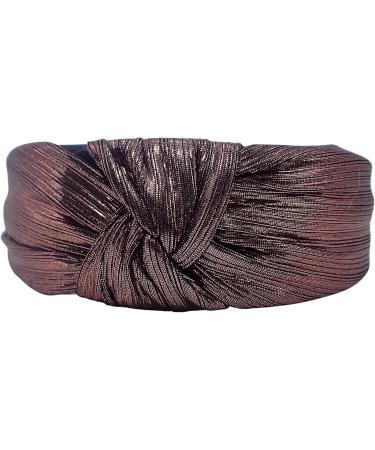 Topkids Accessories Metallic Knot Alice Bands Adult Women Hair Accessories for Women Hair Bands for Women Thick Headband Womens Headbands Head Bands Adult Women Wide Headbands (Rose) Rose Pink - Buy Online on GoSupps.com