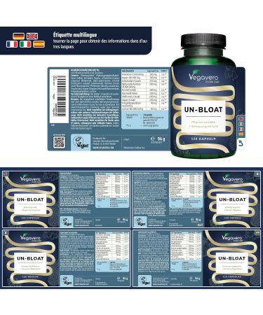 Un-Bloat Vegavero | Complexe Anti Ballonnements + Digestion | Avec Enzymes Digestives + Extraits de Plantes | Sans Additifs & Vegan - Buy Online on GoSupps.com