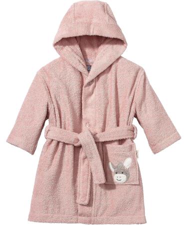 Lalalo Sterntaler Personalized Bathrobe for Kids - 100% Cotton Emmi Girl Rosa Embroidered with Names (Size 86-92) - Buy Online on GoSupps.com