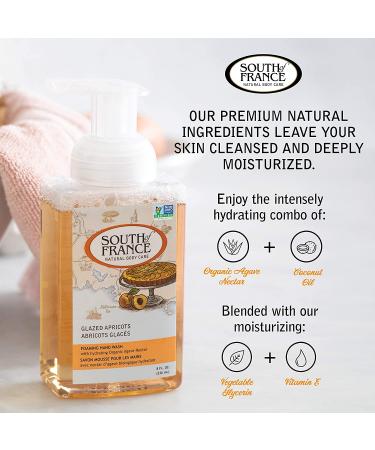 Glazed Apricots Foaming Hand Wash | Organic Agave Nectar | 8 oz Pump | South of France - Buy Online on GoSupps.com