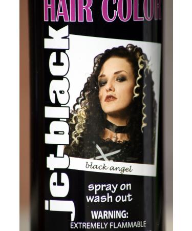 Spray On Wash Out Black Hair Color Temporary Hairspray Great For Costume or Halloween Party Stage Play Concert Rave Hair Spray