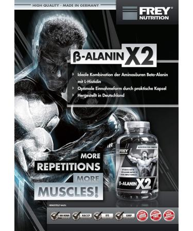 Frey Nutrition Beta-Alanine X2 - 250g | Premium Pre-Workout Supplement for Enhanced Performance & Endurance - Buy Online on GoSupps.com