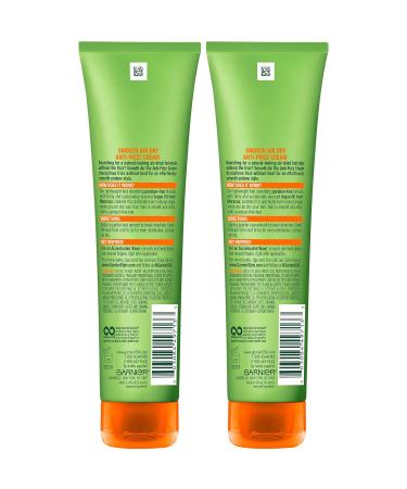 Garnier Fructis Style Smooth Air Dry Anti-Frizz Cream Sleek 5.1 Fl Oz (Pack of 2) - 5.1 Ounce, Packaging May Vary - Buy Online on GoSupps.com