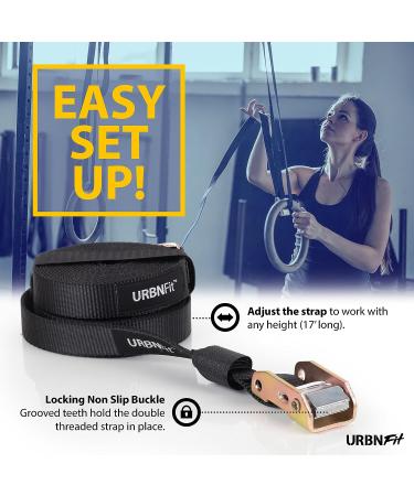 URBNFit Gymnastic Rings - Bodyweight Workout & Strength Training Rings for Crossfit - Buy Online on GoSupps.com