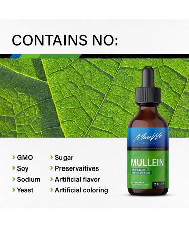 Maui Herbs Mullein Leaf Liquid Extract 2 fl oz - Lung Detox & Respiratory Cleanse Drops - Natural Sleep Aid & Immune Support Tincture - Organic Herbal Supplement - Buy Online on GoSupps.com