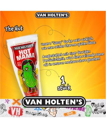 Van Holten Pickle Pouch Set - Hot Mama Big Papa & Sour Sis Pickles (3 Pack) | Sour Cucumber Mix for International Shipping - Buy Online on GoSupps.com