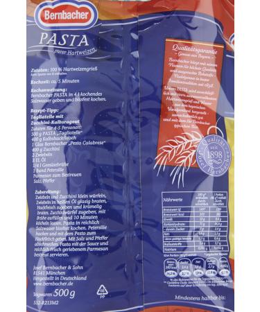 Buy Bernbacher Pasta 500g - Tagliatelle & Rollini 5 Pack | International Shipping | Premium Quality Italian Pasta - Buy Online on GoSupps.com