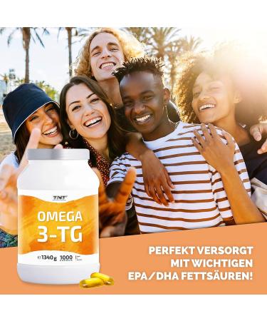 TNT Omega 3 - 1000 Capsules | 2760mg Fish Oil with EPA & DHA | High Potency & Lab Tested Supplements for Optimal Health - Buy Online on GoSupps.com