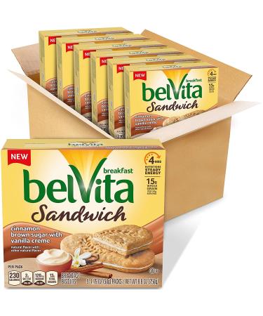 Belvita Breakfast Biscuit Sandwiches - Cinnamon Brown Sugar & Vanilla Creme  6 Pack - Buy Online on GoSupps.com