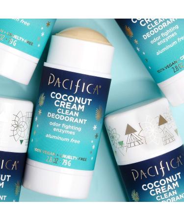 Pacifica Coconut Cream Clean Deodorant 2.8 oz - Natural Odor Protection - Buy Online on GoSupps.com