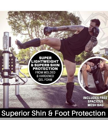 WARLORD Elite Muay Thai Shin Guards for Men MMA Gear  Kickboxing Shin Guards Sparring Gear MMA Training Equipment Muay Thai Pads MMA Shin Guards Shin Guards MMA Shin Pads Kickboxing Gear Martial Arts Small Black/Black - Buy Online on GoSupps.com