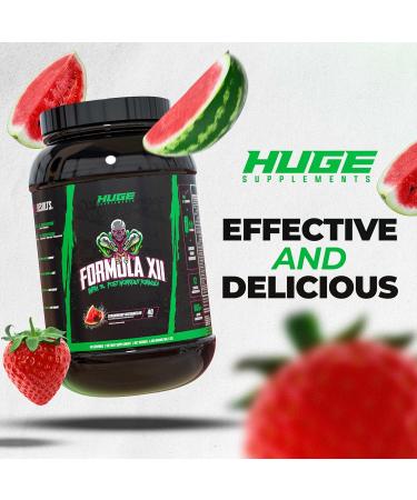 Formula XII Intra Workout Carbs & Post Workout Recovery Powder, Rapidly Absorbed, Boost Exercise Performance, Strength, Endurance & Hydration, 12 Science-Backed Ingredients (Strawberry Watermelon) - Buy Online on GoSupps.com