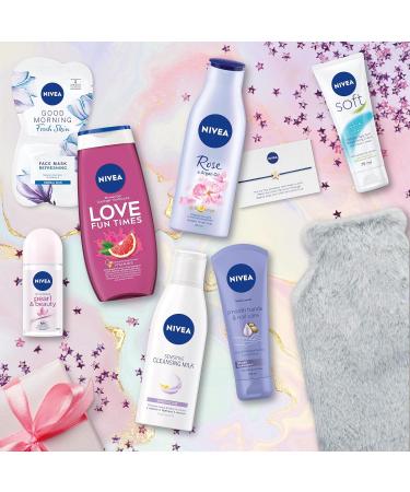 NIVEA Ultimate Rainbow Kit Gift Set (9 Pieces) Refreshing and Colourful Set Includes Shower Gel Cleansing Milk Face Mask and More for Women - Buy Online on GoSupps.com