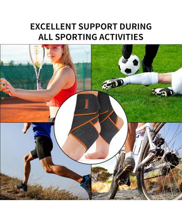 PROIRON Adjustable Ankle Support Brace for Sports - One Size Fits Men Women - Black - Buy Online on GoSupps.com