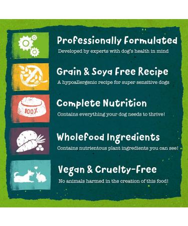 Benevo Complete Wet Vegan Dog Food (359g) Hypoallergenic Wheat Free & Non GM For Large & Small Breeds With Essential Fatty Acids Taurine & L-carnitine Approved By PETA & Vegan Society UK 395 g (Pack of 1) - Buy Online on GoSupps.com