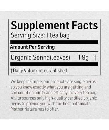 ALVITA Organic Senna Tea  Herbal Organic Senna Tea Laxative  Senna Leaf Tea Bags for Colon Cleanse  Detox Tea  Constipation Relief (3 Pack - 16 Tea Bags Per Box) - Buy Online on GoSupps.com