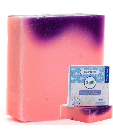 Hydrangea Soap - 5oz Handmade Castile Bar | Floral Fragrance with Lavender Essential Oil | Perfect for Anniversary Weddings & Christmas Gifts - Buy Online on GoSupps.com
