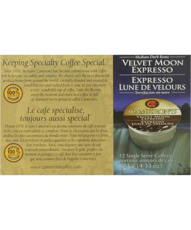 Cameron's Velvet Moon Expresso 12 Count Single Serve Coffee - Buy Online on GoSupps.com